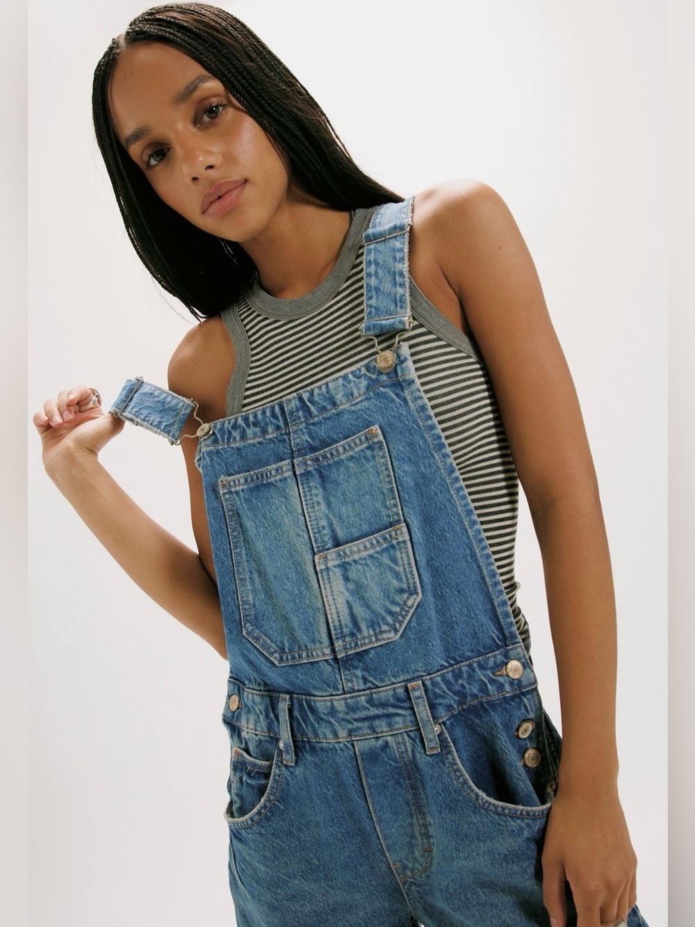 We The Free Good Luck Barrel Overalls - Picture 4 of 8